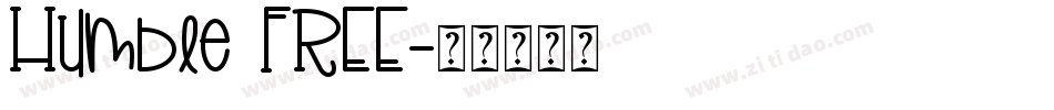 Humble FREE字体转换
